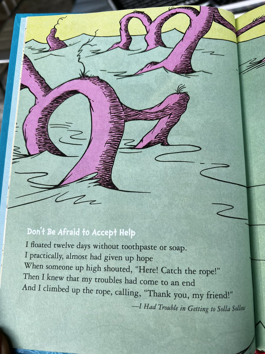 aliconig's tweet photo. Well - since almost everyone who replied yesterday said they have a hard time asking for help, I came across this: #wordsofwisdom #Seussisms https://t.co/ZnG2ty1DdU