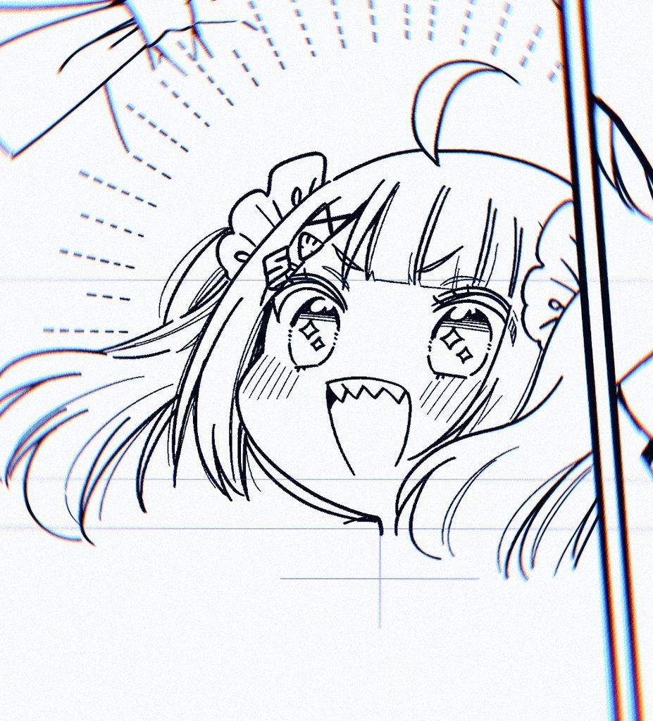 こういうデフォルメ顔描くの好き🥰 