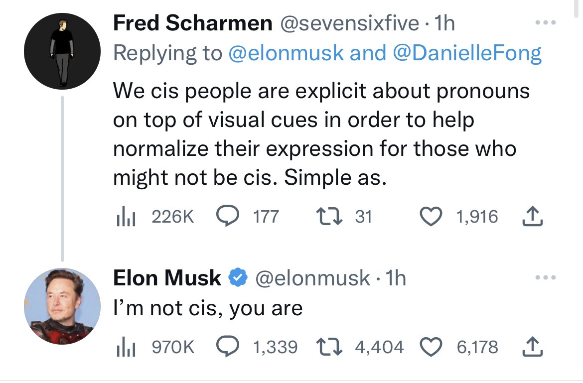 Elon Musk says 'cis' and 'cisgender' are slurs on Twitter