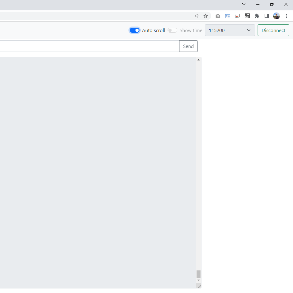 This is my Serial Monitor Web Application!
Yes you can use this App in your browser without having to install anything, you just have to go to bobboteck.github.io/app/serial-mon…, connect the device to the PC, select the baud rate and click on Connect.

#WebApp 
#javascript