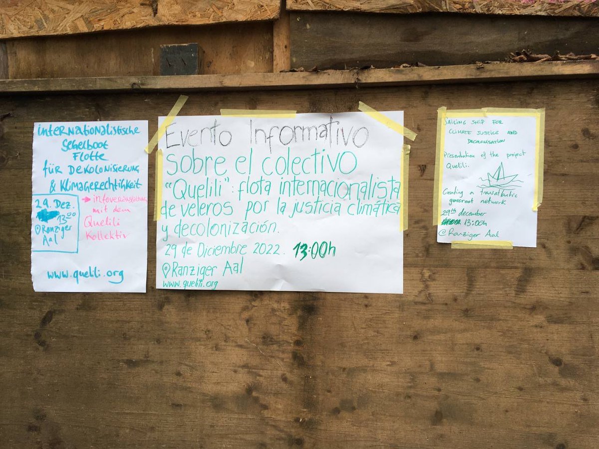 Tomorrow we will have a presentation in the occupied village of #Lüzerath

🚏Ranziger Aal
⌚29th December, 13:00h