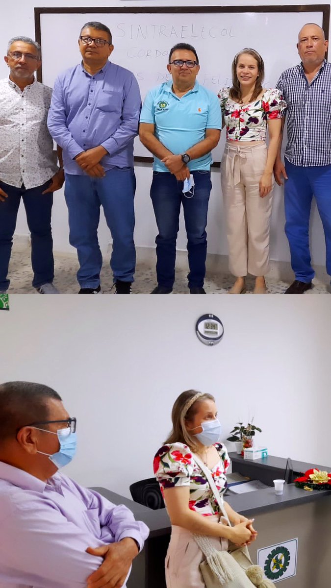sintraelecolcor's tweet photo. Hoy nos acompañó Claudia Jiménez Martínez, nueva directora de la Territorial Nororiente de Superintendencia De Servicios Públicos. El año va terminando con muy buenas visitas para la sede de Sintraelecol en Córdoba. @Superservicios https://t.co/Dmx95DeuDn