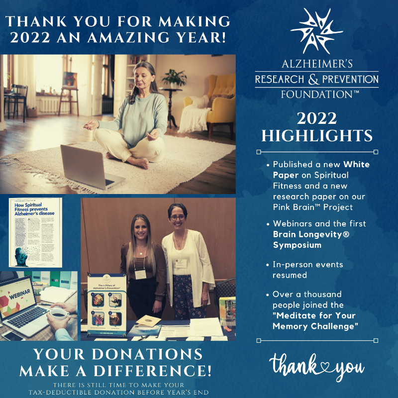 PreventAD's tweet photo. Thanks to YOUR generous donations in 2022, we've been able to achieve so much! ❤🙏
Your support has been critical and we still need you!
Donate before the tax year ends at: https://t.co/4tMBvTj7uA ❤🙏
@PreventAD
#PreventAD #HappyNewYear
#Donate #Alzheimers #alz #Dementia