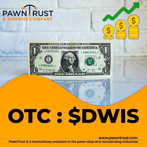 PawnTrust (OTC: $DWIS) will create a worldwide market using its authorized pawnbrokers for all pawn inventory, which can be bought and sold using an app that is accessible throughout the nation via the internet. #Trending #Pawnshop #stockmarketinvesting 
#DWIS #stockmarketnews