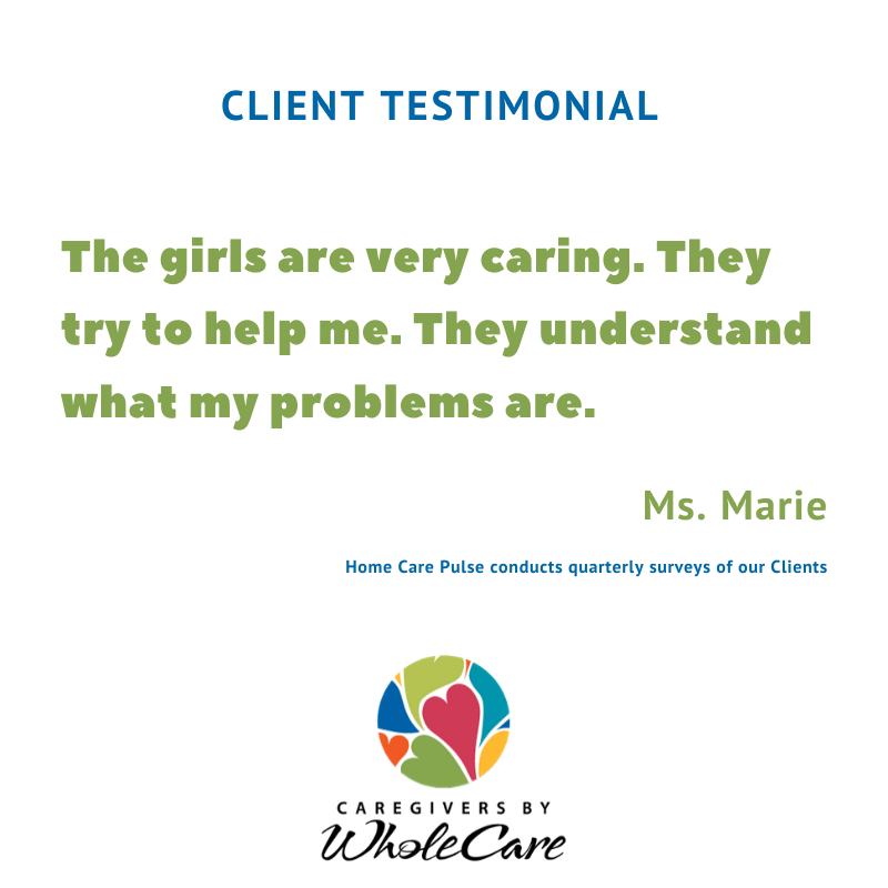 WholeCare's tweet photo. Kind words from our clients: How Likely are you to recommend Caregivers by WholeCare to others if they need care? https://t.co/sAdyOj2lb5 #testimonials https://t.co/Hh4x7zVvRN