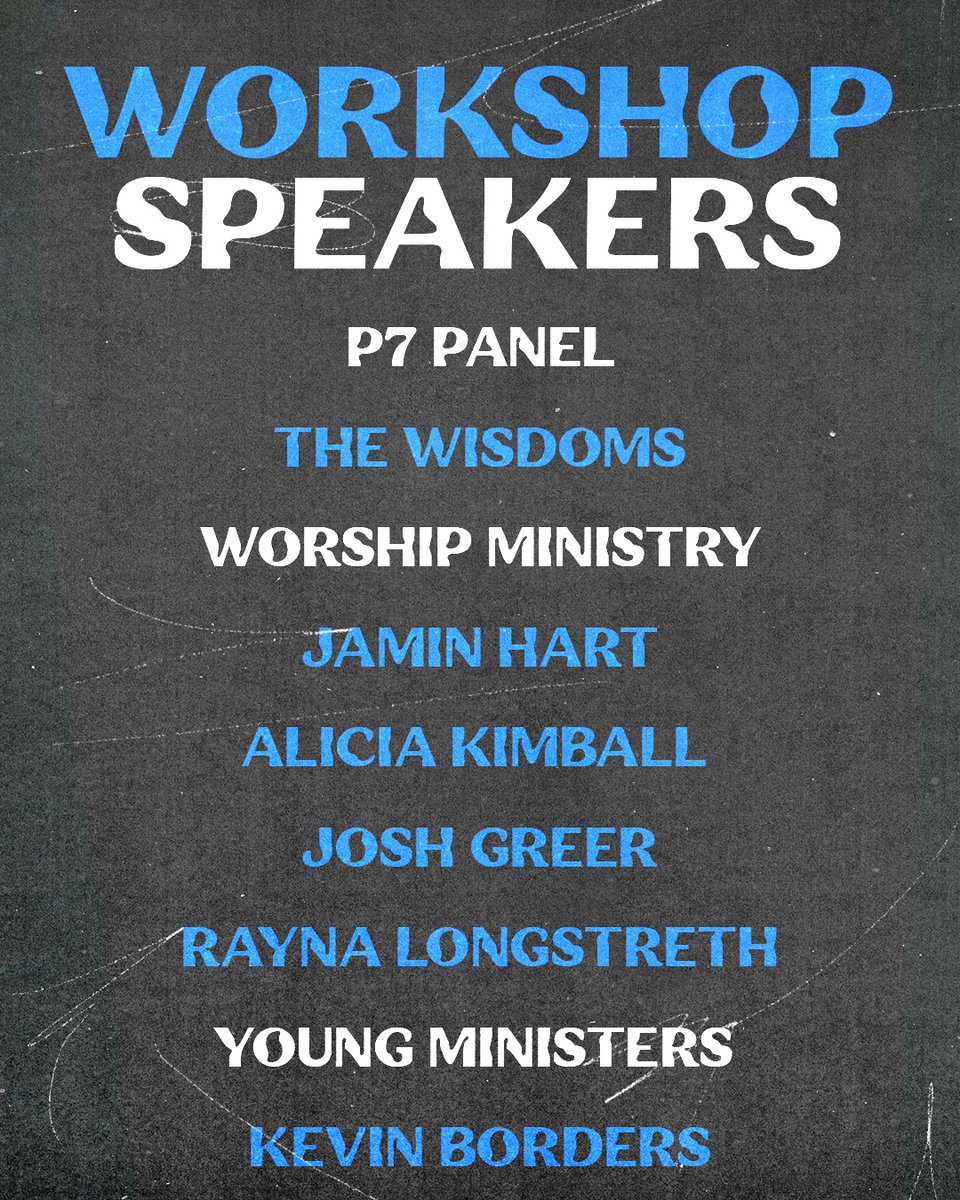Workshop Speakers for OYC.