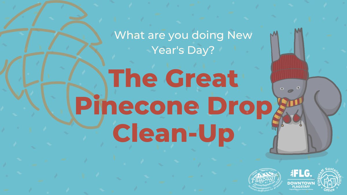 How are YOU ringing in the New Year? Join us at 8 am for a clean-up of downtown the morning after the Pinecone Drop. And, you can get a FREE treat from  for your participation!

Check the link in our bio to RSVP today!