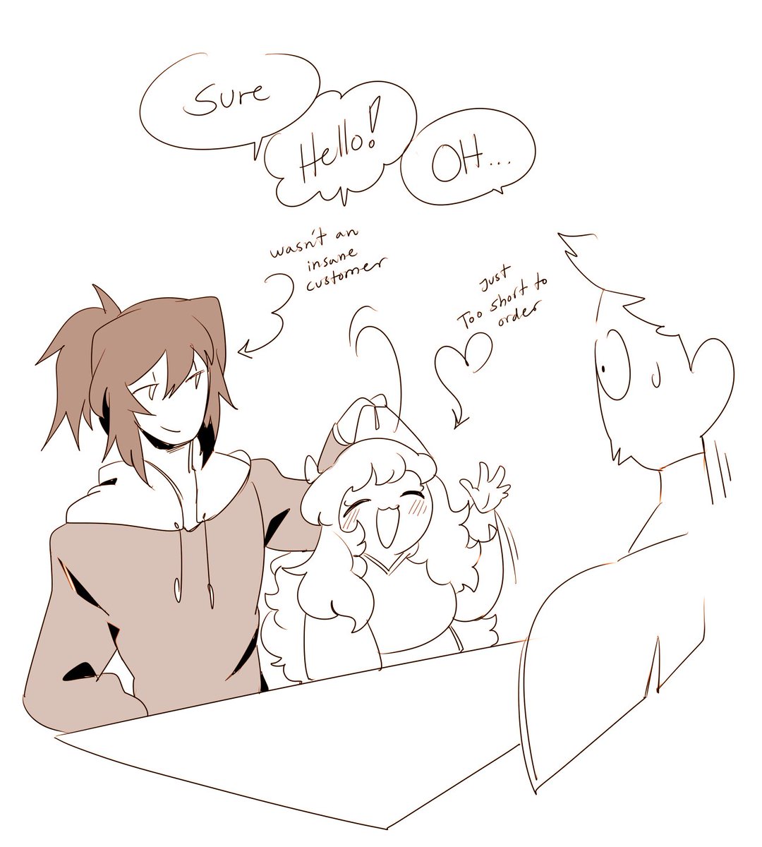 he stole half her order the moment they got back home 