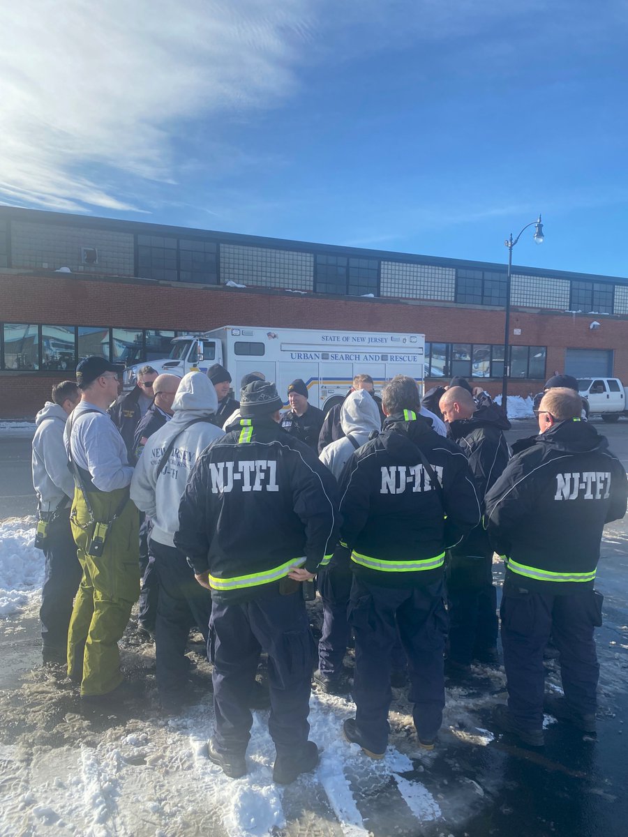 ReadyNJ's tweet photo. NJ-TF1 Update! 

NJ-TF1 arrived safely in Erie County, NY. They are currently assisting the Buffalo Police Department with welfare checks of senior residents and special needs populations in the area. Follow us for updates! Thank you for your continued support. #ReadyNJ #NJTF1 https://t.co/BvUBqMLcqR