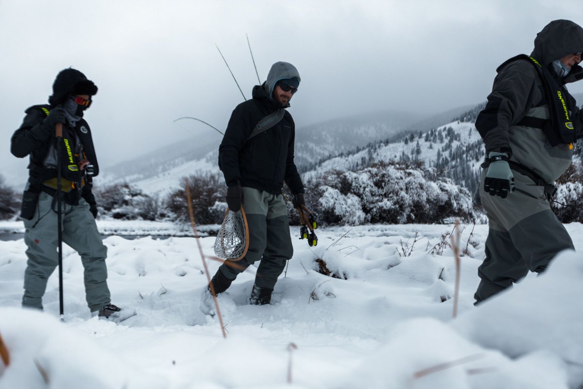 PHWFF's tweet photo. Who else is getting out there this winter? While the ground may not be #snow covered where everyone is hitting the water, we know it is for some and for some of us who are not getting any snow, we are jealous! #flyfishing #winter https://t.co/cKXpYa55Gg