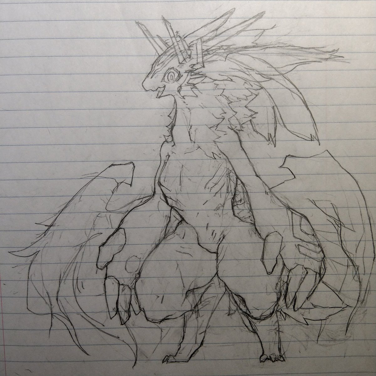 Designed a dragon creature