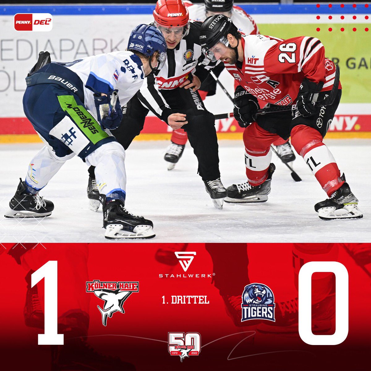 Koelner_Haie_72's tweet photo. Führung nach 20 Minuten! Jason Bast bringt uns mit seinem Treffer im Powerplay in Front. #KECvsSTR https://t.co/6MTaD0ySua