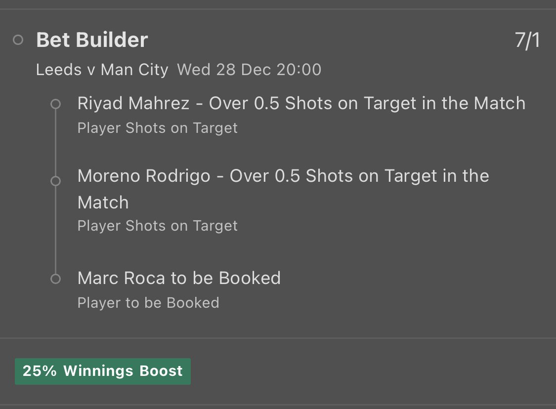 ValueAddedTips's tweet image. 🚨 VALUE ADDED TIP 🚨

25% Winnings Boost on Bet Builders with @bet365 

7/1 boosted to 8.75/1