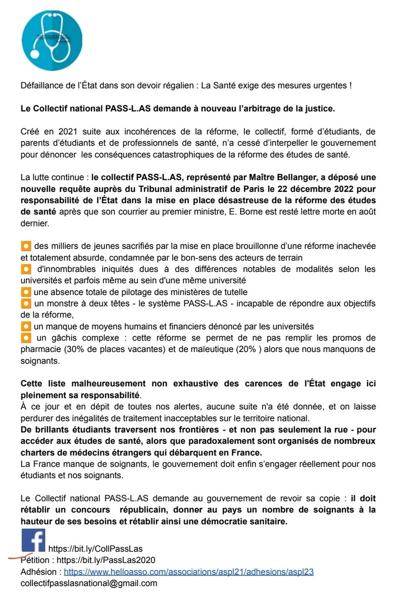 pass_las's tweet photo. #etudesdemedecine
#passlas
#echecmassif
#réformedesetudesdesanté
La responsabilité de l’État dans la gabegie de la réforme des études de santé https://t.co/i1unVZmKpT