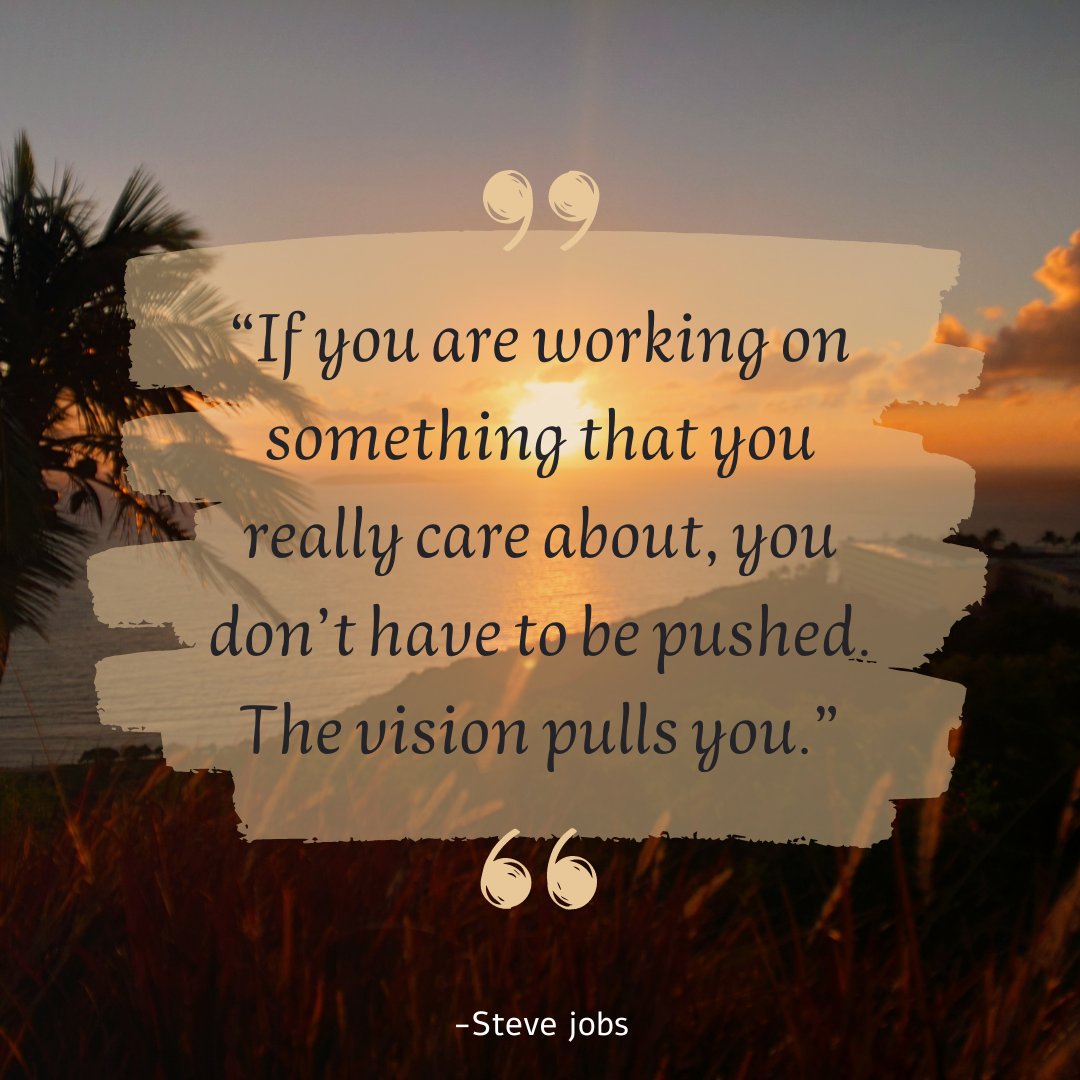 PRVacRentals's tweet photo. Share this with someone who needs good vibes today 🤗

“If you are working on something that you really care about, you don’t have to be pushed. The vision pulls you.”
Steve Jobs

#quotesoftheday #puertorico #caribbean #tropics #familyvacation2022 https://t.co/ly09TwcBnQ