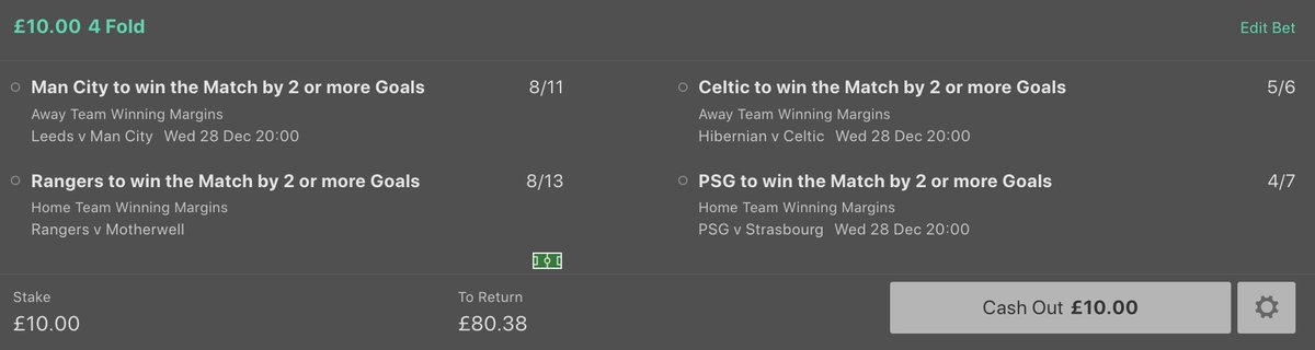 backthisacca's tweet image. Back with a bang, hopefully. 
£10 stake - £80.38 return.