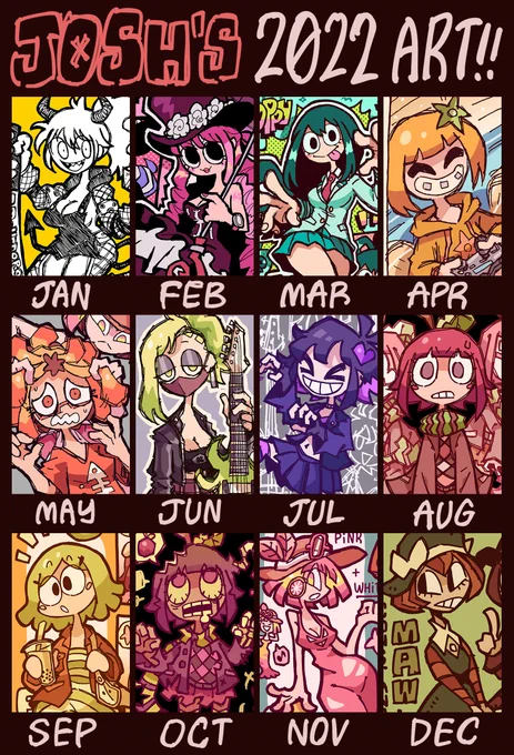 My 2022 art summary ❤️
Which month was your favorite? 