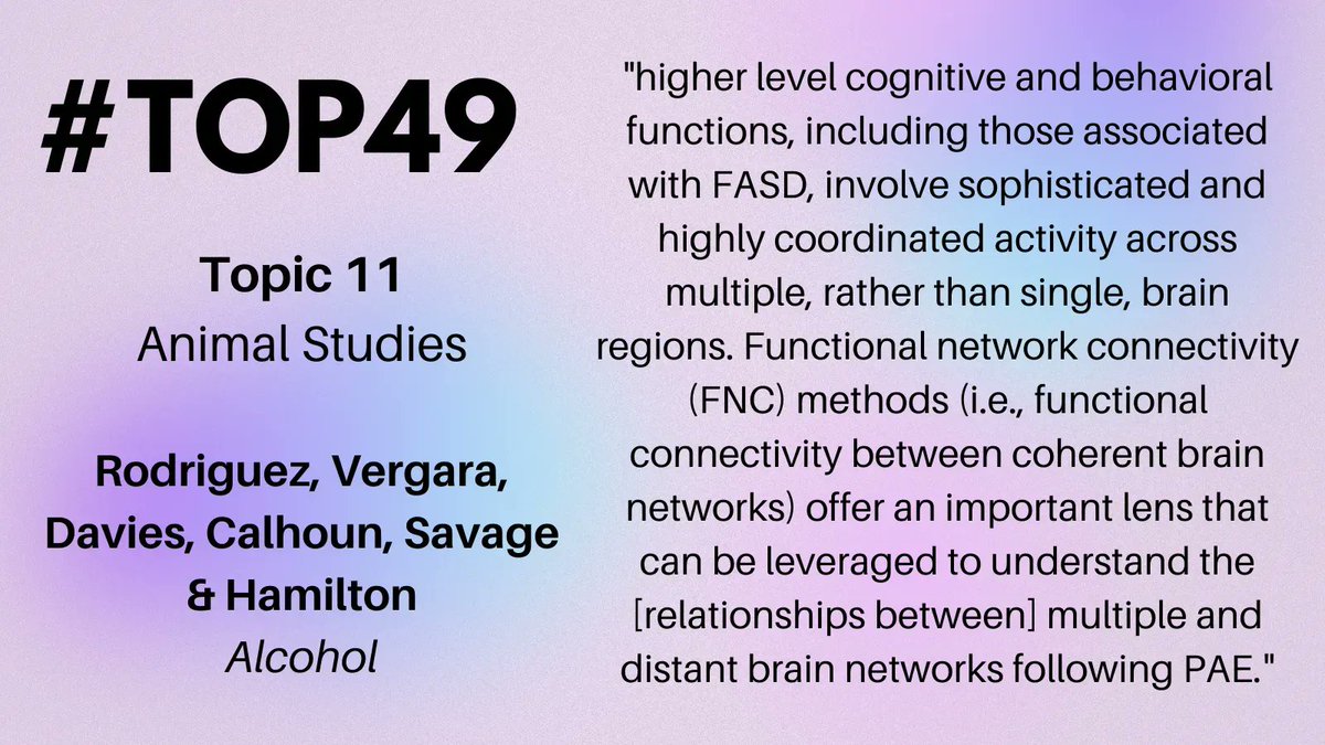 NOFASDAustralia's tweet photo. #Top49 Topic 11: Rodriguez et al explored the use of machine learning to review MRI scans to assist in #PAE diagnosis. The results suggest that human studies are worthwhile. If successful, this would improve diagnostic processes  https://t.co/EqPSrnL5us  @CanFASD  #FASDknowledge https://t.co/jHzgbMeZQU