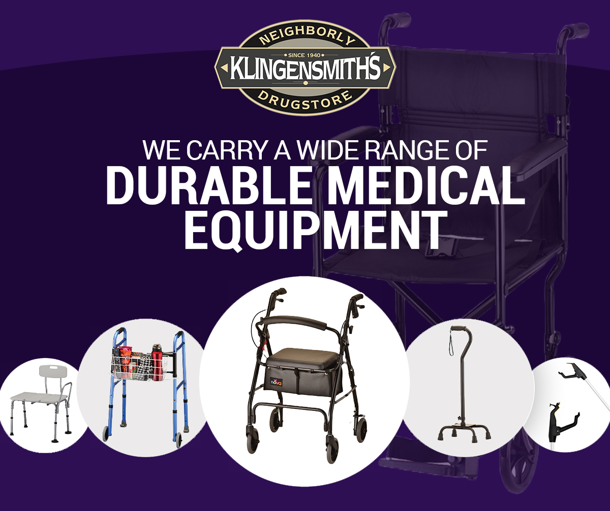 Did you know we provide a wide range of Durable Medical Equipment including walkers and canes plus rollators and more?

We're committed to our neighbors that have physical impairments by providing dependable equipment that makes life a little easier. 

#durablemedicalequipment