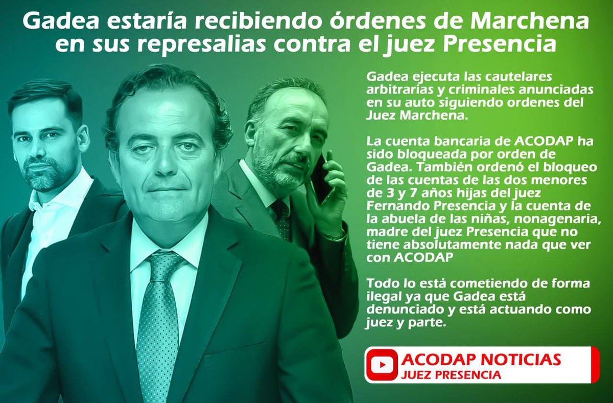 MariaFe43241639's tweet photo. "La Justicia emana del Pueblo".
¿No se estudia en las oposiciones para Juez, el Art. 17, apartado 1⁰ de la Constitución Española, @juez_fpresencia?
¡Pareciera que estos personajillos han entendido " La justicia ENANA del Pueblo"!
#Marchenada
#GadeaSeTambalea
#ACODAP https://t.co/tkVNaeDwYg