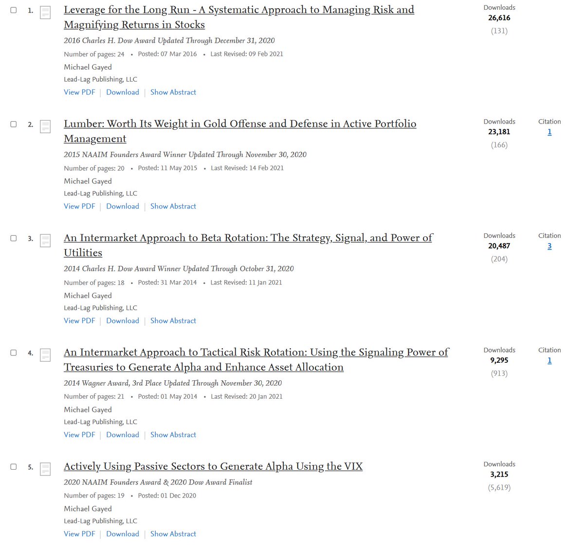 All I see are Lumber and Gold. Why? Nearly every major crash