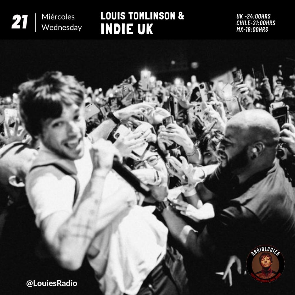 Hoy 28/12 #FITF + Indie UK
🇲🇽6 pm
🇨🇱 9 pm
🇬🇧00 am 
Stationhead.com/louiesradio