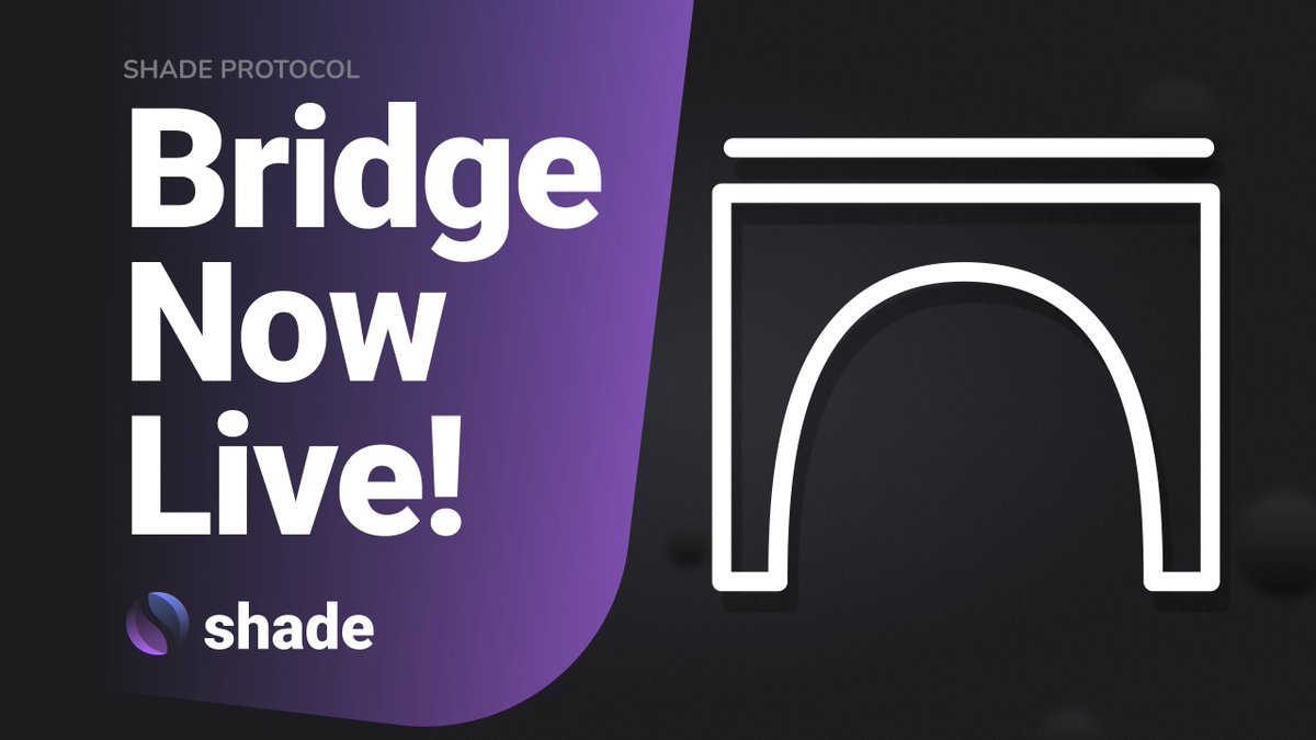 Shade_Protocol's tweet photo. Bridging for the #Cosmos is LIVE on Shade Protocol

✅ Generalized IBC Transfers
✅ Bridge Public Assets into Privacy
✅ One Click DeFi - https://t.co/ECqXMsIHCP

Tutorials⬇️

Written: https://t.co/WuZQeUroCs
Video: https://t.co/lZRStPLzOM
Getting Privacy: https://t.co/S4W7qKkt6c https://t.co/LBsjTVfIYo