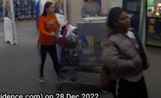These two shoplifted from the Walmart at Memorial &amp; Penn. They fled in an older red Chevy truck. If you know who they are, call Crime Stoppers at 405.235.7300 or okccrimetips.com. You can remain anonymous and may earn a cash reward. 22-90774