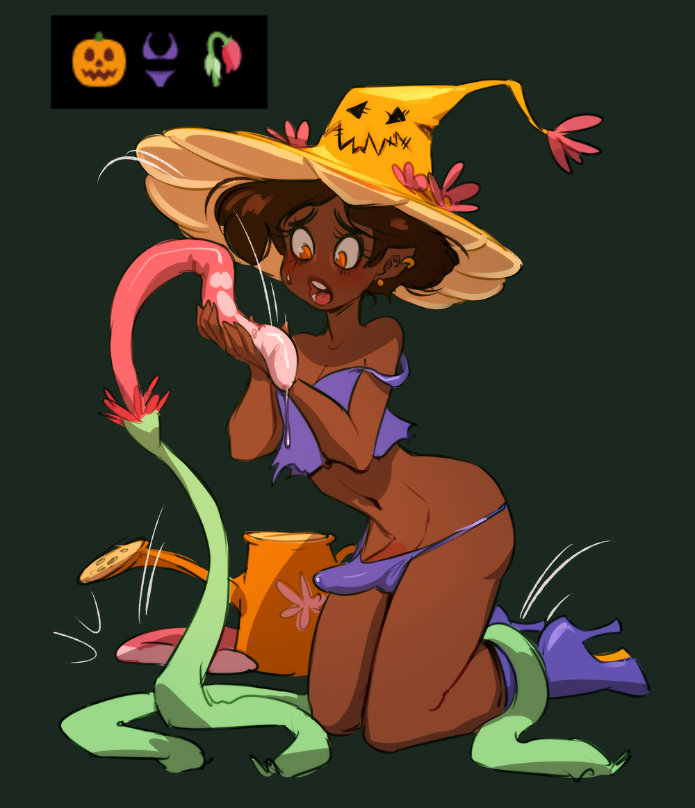 Ripushko's tweet photo. I've taken the simple one.
🎃👙🥀
While drawing, you threw in so many options  OO ...
Comment also on my other works X))) https://t.co/WgkVHD7DUp