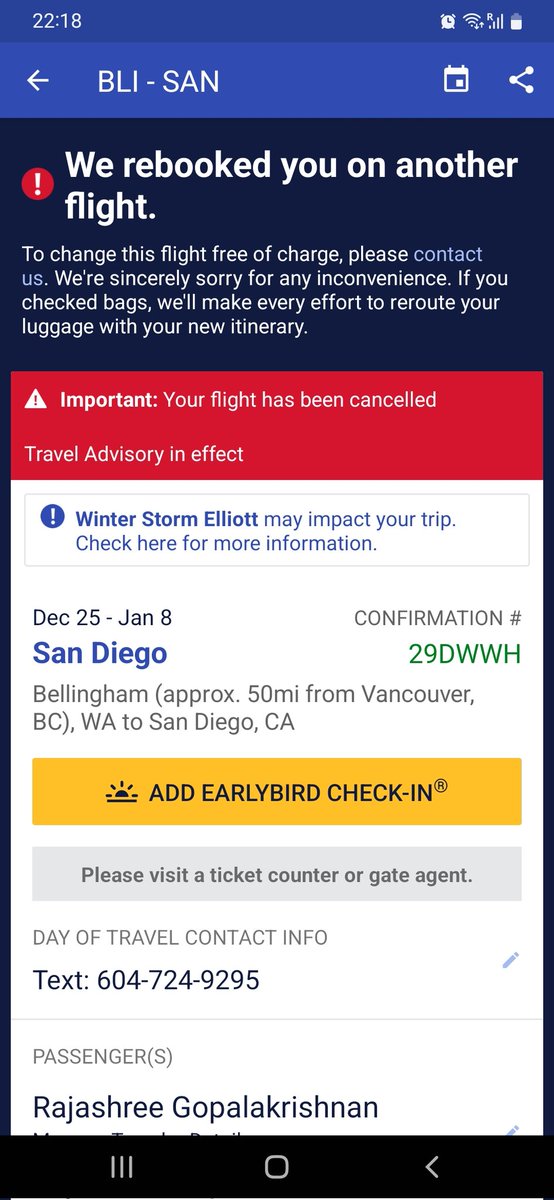 9209Vj's tweet photo. @SouthwestAir @bobjordanAPP @USDOT
Thanks to you, flight got cancelled on the 25th Dec.

I want full refund . What's the best way to connect!

Pathetically managed! https://t.co/EsryCrdTkE