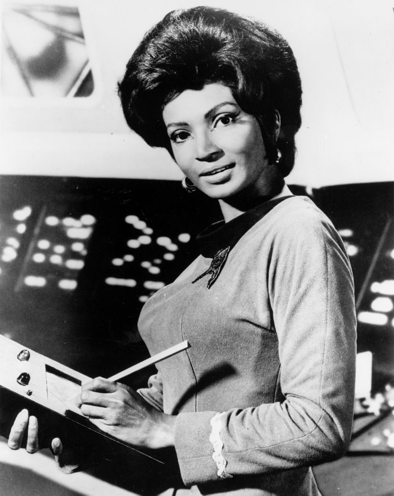 airandspace's tweet photo. On this day in 1932, #StarTrek actor Nichelle Nichols was born. Her groundbreaking role as Lt. Uhura made her an inspiration to many and in 1977, she worked with NASA to recruit women and people of color. We reflect on her life and legacy: https://t.co/885fszr33Y https://t.co/NBZUoxjuGb