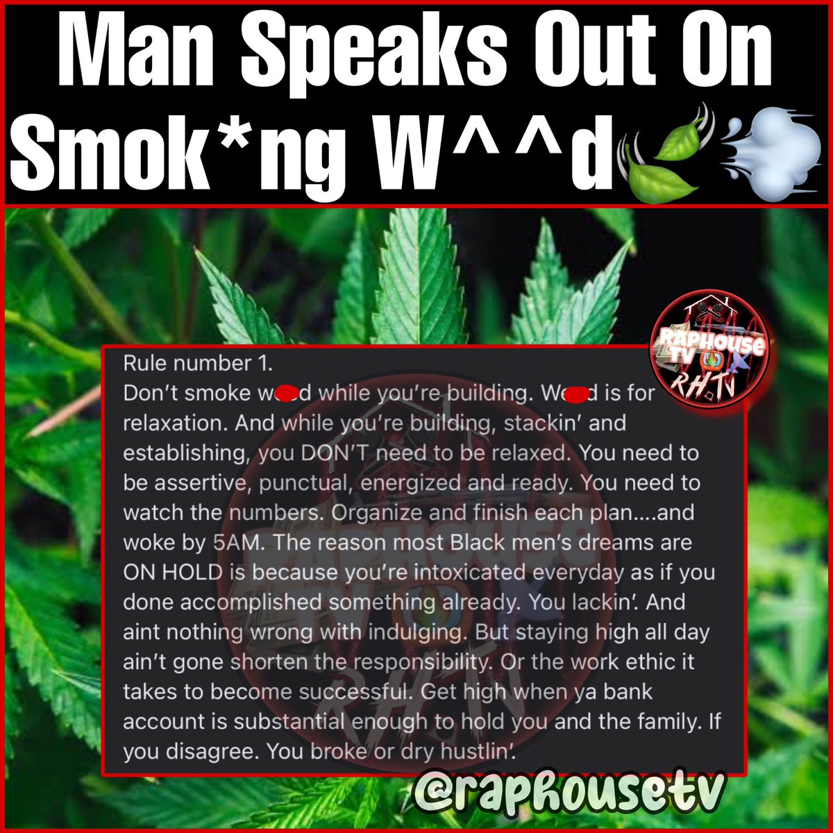 Man Speaks out on Smoking Weed💨🗣️💯🍃 do y’all agree with him or nah?? 🤔
