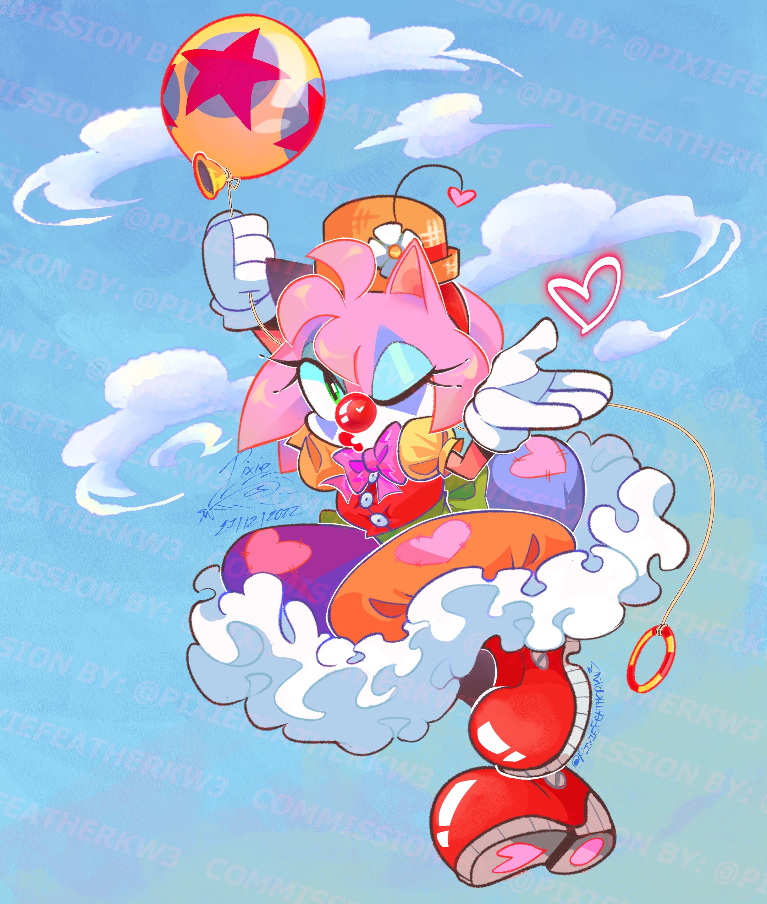 Amy Rose in Sonic Colors: Rise of the Wisps by KatRoseTheArtist on