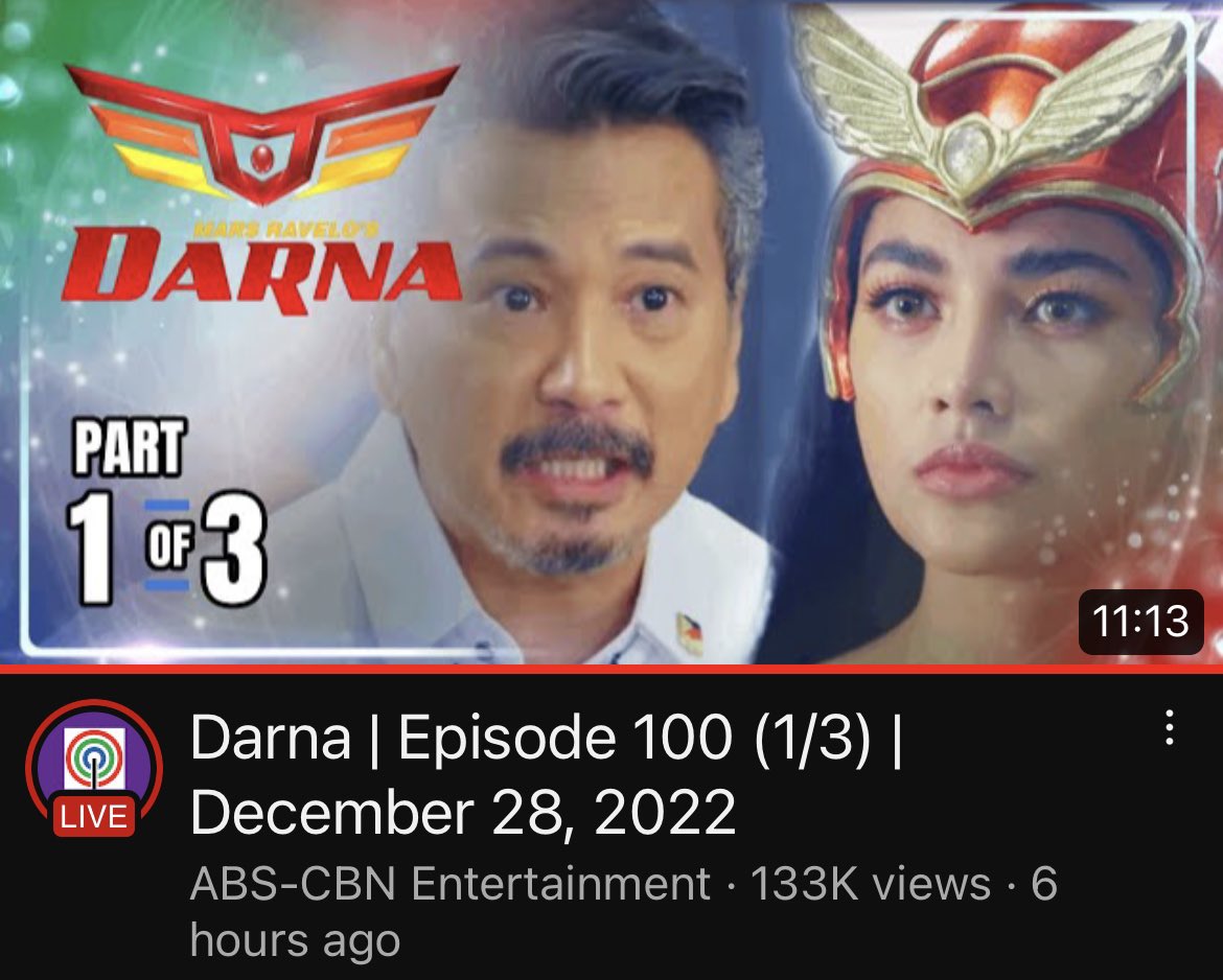 theDarnaWiki's tweet photo. This episode #DarnaCityOfChaos  is incorrectly labeled 100 instead of 98 for some reason in the YouTube upload. #darna @JRBcreativeprod @JRB012370 https://t.co/HAgz3oXnV2