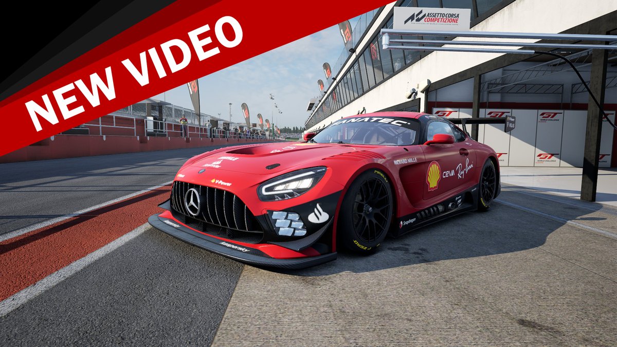 YeloDesignCo's tweet photo. It's another disrespected livery. Ferrari F1 vs Mercedes GT3. 

There's a basicness to these liveries, and yet they're so distinctive and recognizable. 

Yeah, and red is HARD in ACC. Especially satin red. 

📽️https://t.co/W3ELax2Vfg https://t.co/9AOpay9gxe