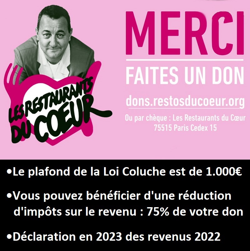 BigDataFr_'s tweet photo. Les @RestosduCoeur attendent
votre don avant le 31 décembre

►Coluche : "On compte sur vous" !
   https://t.co/PiqwNjRNOV

•Pour aider des millions de personnes
  démunies

•Et bénéficier d'une réduction d'impôt
  de 75% de votre don (jusqu'à 1.000€)
  https://t.co/HwC89fZjx6