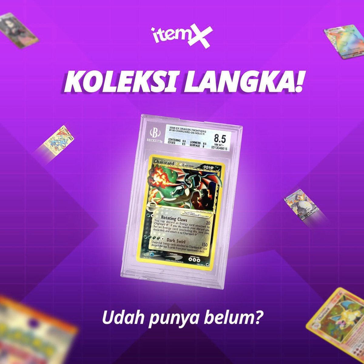 itemx_id's tweet photo. ⚠️Perhatian, Rare Item⚠️

Kalian udah punya kartu ini nggak sob? Ini barang langka dan saat ini di ItemX stoknya terakhir 🤯

Grab it now guys, jangan sampai kehabisan 🛍️

#ItemX #PastiOriPastiAda #Collectibles #TradingCards #Figurine https://t.co/hPOwPCwHYk