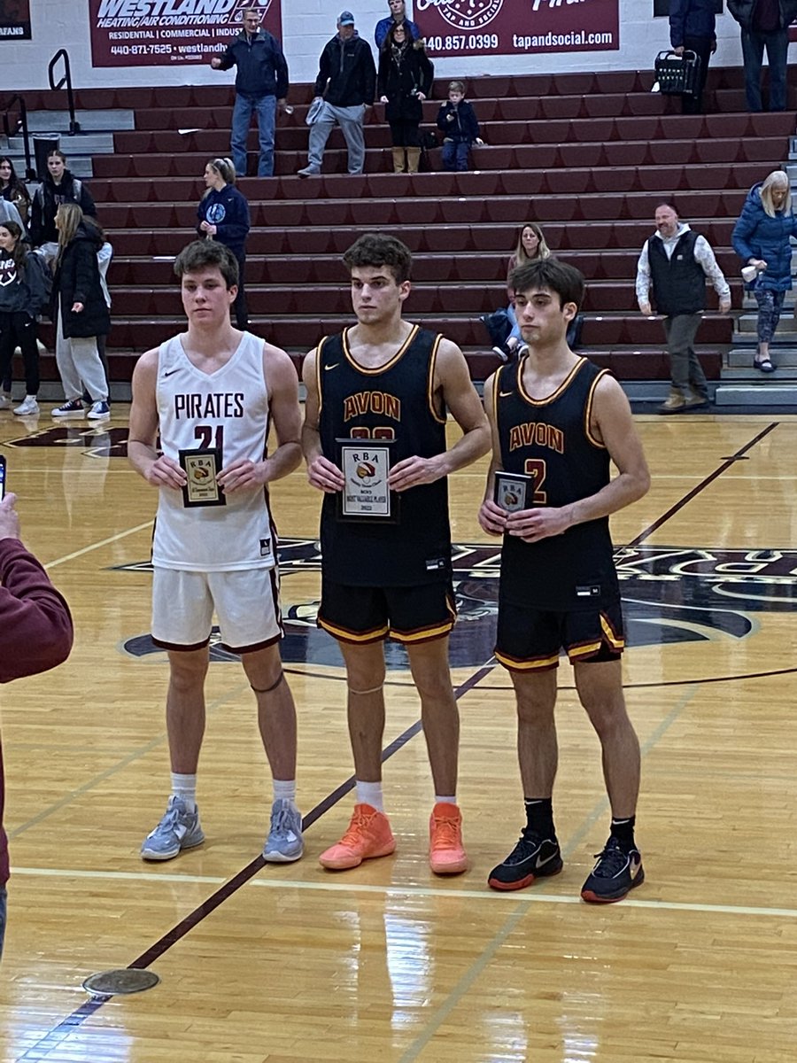 Congrats to the Rocky River Classic boys final award winners!

<a href="/wdeclerck20/">Will DeClerck</a> of Rocky River - All Tournament Team

<a href="/Collin_stewart3/">Collin</a> of <a href="/AvonLakeSports/">Avon Lake Athletics</a> - All Tournament Team

<a href="/Isaacrich_11/">Isaac Richardson</a> of <a href="/AvonLakeSports/">Avon Lake Athletics</a> - Tournament MVP