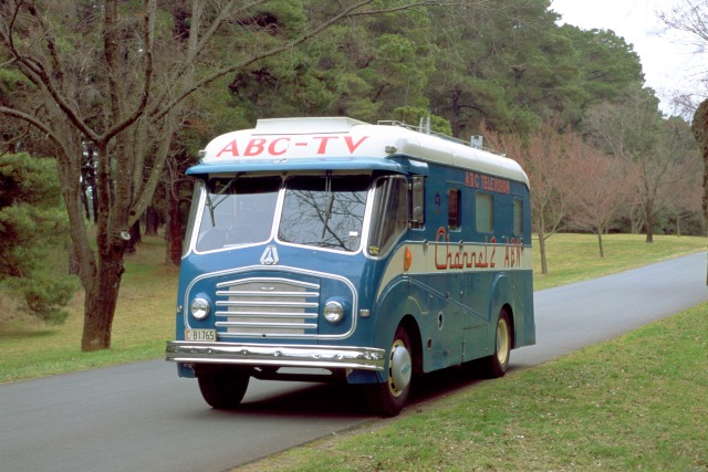 Morris Model FE Pye outside broadcast van used by ABC-TV Channel 2 ABN for its first television broadcast, on 5 November 1956, and then to cover the Melbourne Olympics, @nma #ABC90 #ABChistory @ABCTV