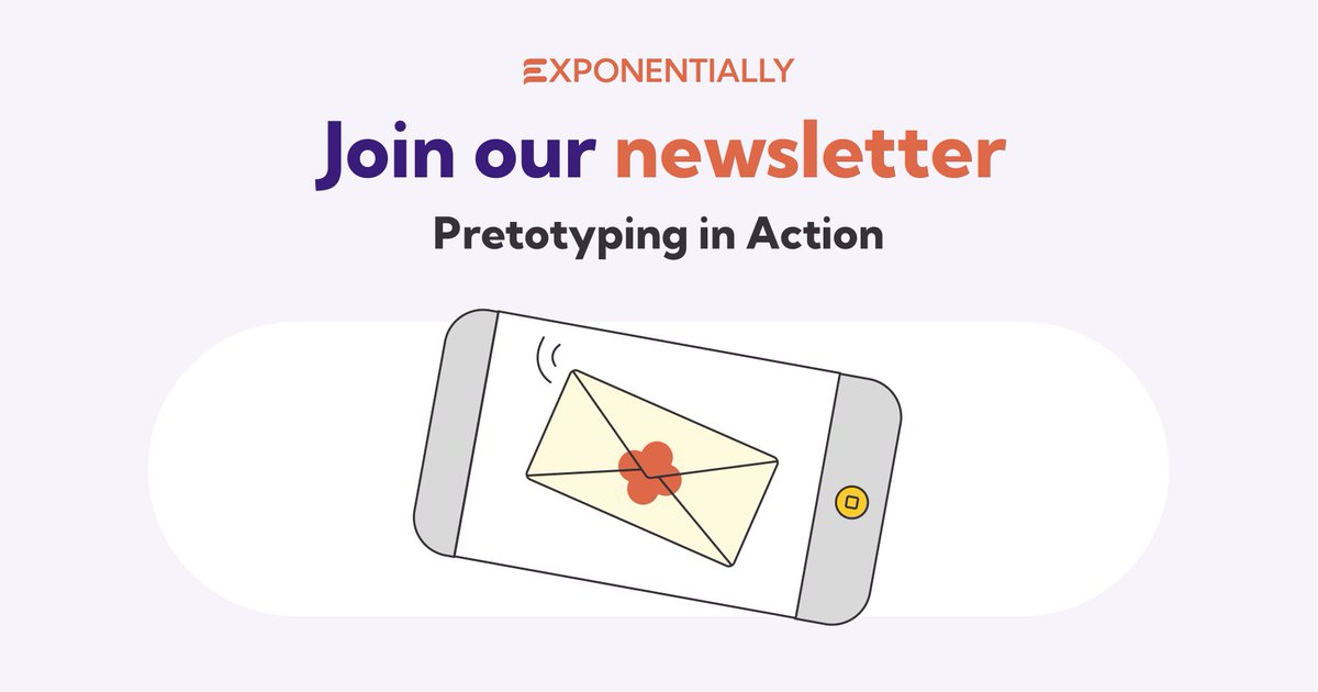 Exponentially_'s tweet photo. Sign up for our newsletter to get the latest insights into pretotyping, experimentation and innovation!

https://t.co/fxL1ExpqB4 https://t.co/AkSwINiZ9B