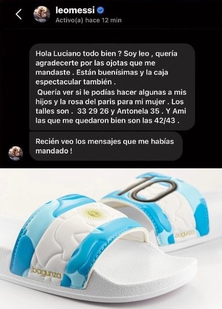 “Soy Leo”, le manda. Es lo más grande que existe en la tierra.