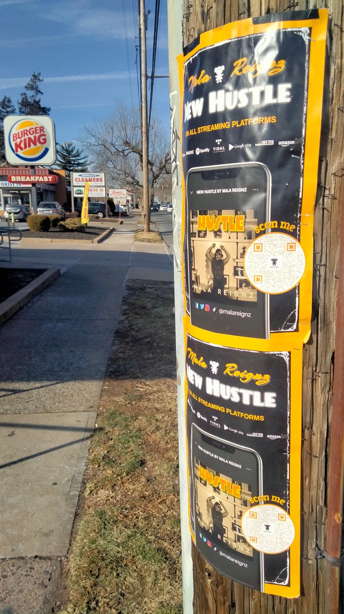 Went hard with the street promo for <a href="/MalaReignz/">MalaReignz</a>! Cottman Ave!