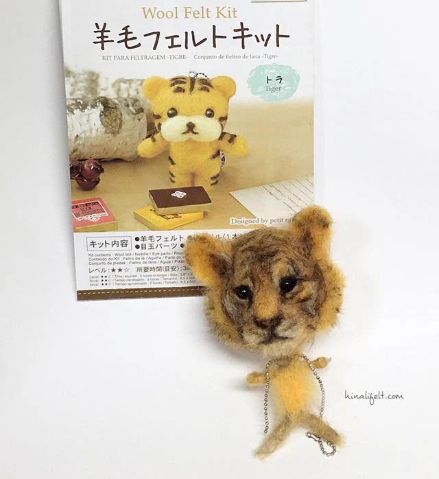 顔面にすべての力を注いでしまった羊毛フェルト！身体が大変なことに！！