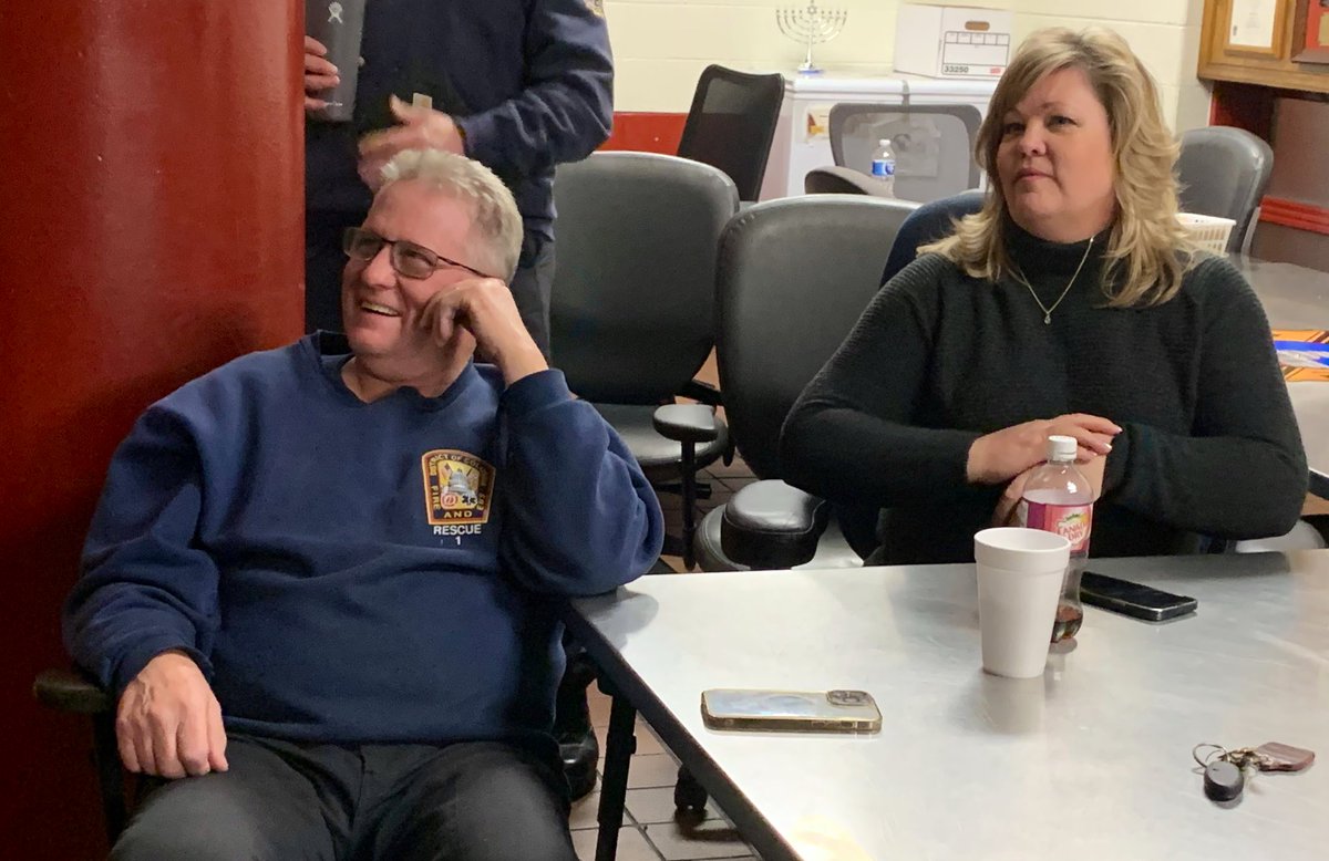 dcfireems's tweet photo. In his usual humble fashion, Firefighter Technician Eddie Burton is spending his final shift at Rescue Squad 1 in Chinatown after 33+ years of service. Known as the “Squadfather,” he has been on the squad since 1991 and has mentored countless members of this specialized unit. https://t.co/PCQdAtqMoF