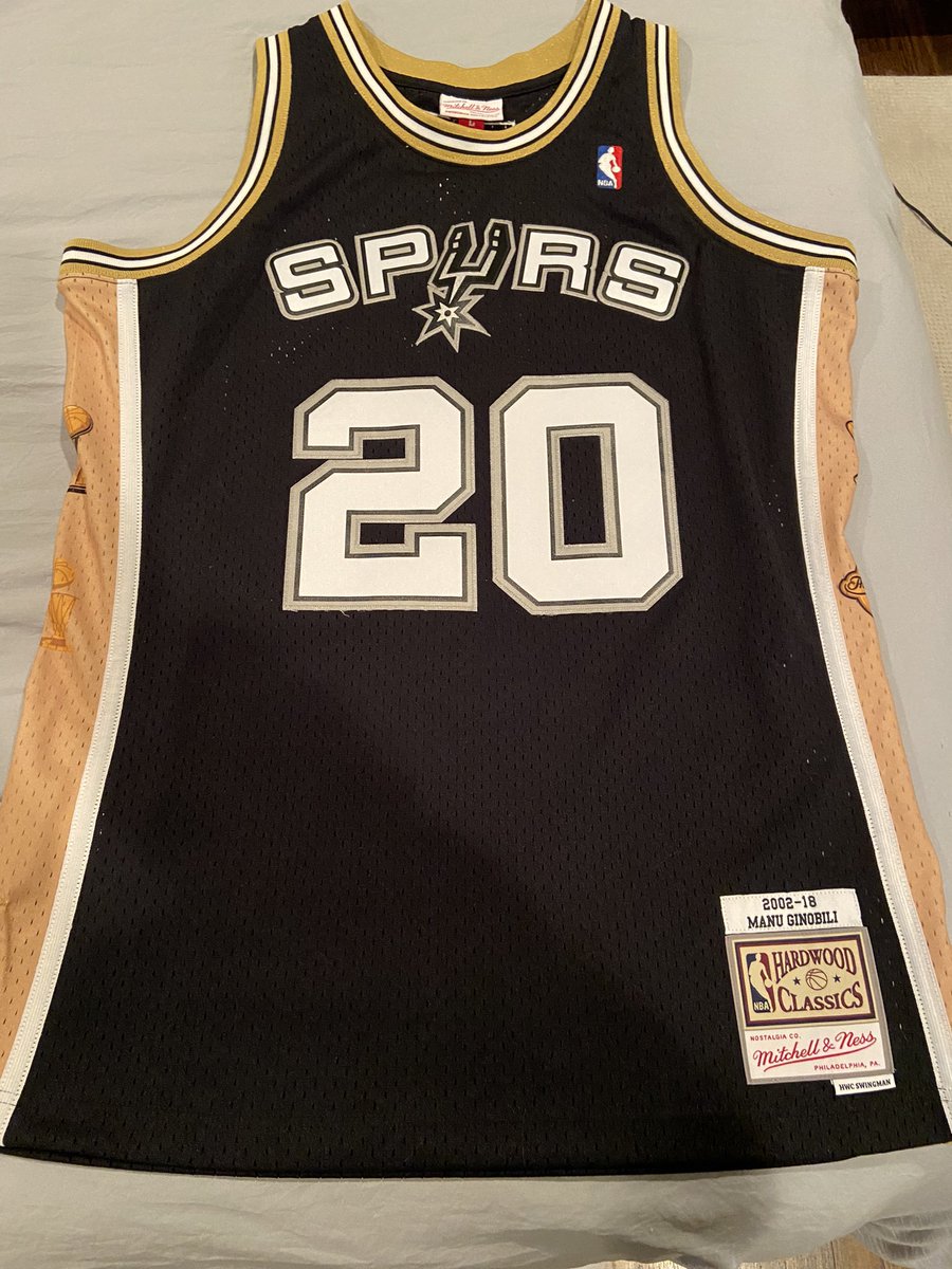Cam_Olsen's tweet photo. There’s nothing quite like receiving a gift that makes you feel seen, known, and loved. I just had a dear friend gift me Manu Ginobili’s commemorative retirement jersey. 

Grateful for good friends and favorite athletes. https://t.co/uXyZmECL6o