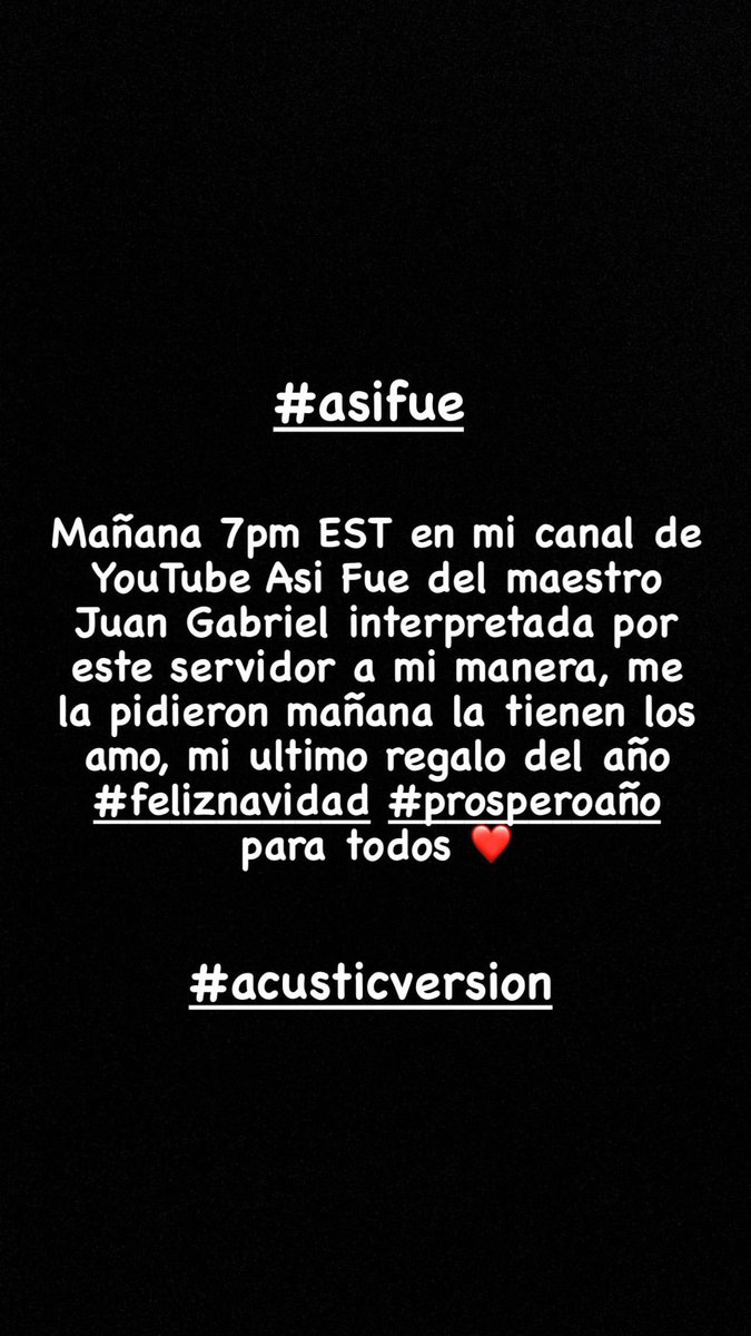 JQuiles's tweet photo. Mañana 7pm est por mi canal de YouTube #asifue Justin Quiles acoustic version https://t.co/fOYB6K1g52