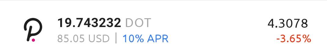 DutchCryptoShit's tweet photo. Thats it for today another 2,3 $dot increase. Whats about another 15% increase for the day https://t.co/DOsqiRzMkC