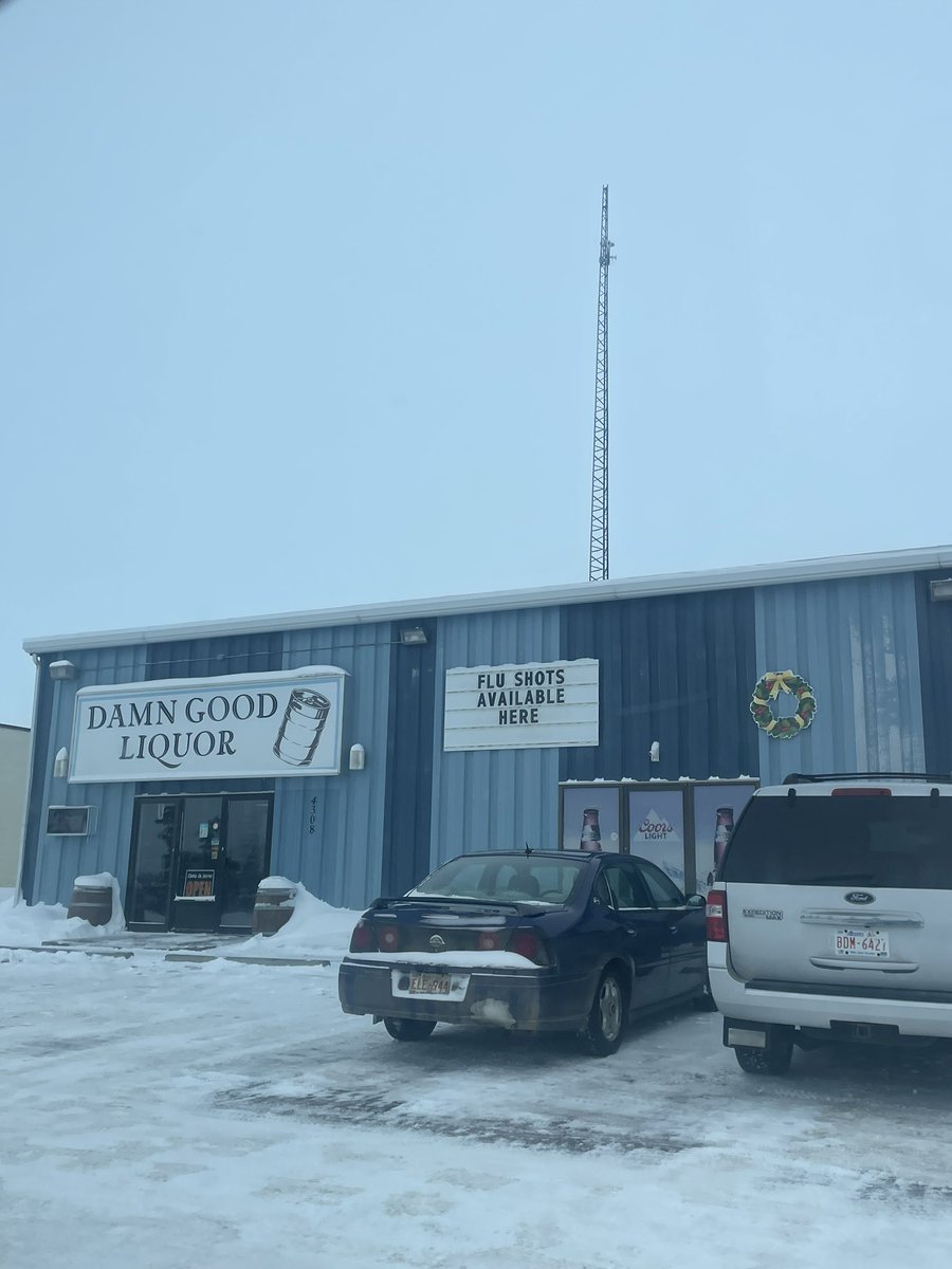 provost liqour store doing their part in keeping the community safe this winter 🥂