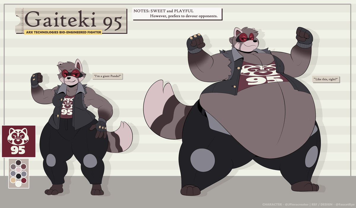 JFieracreator's tweet image. I recently got a new Red Panda design by @FaucetRye ! 
With bio and info of this voracious fighter here: furaffinity.net/view/50393514/…