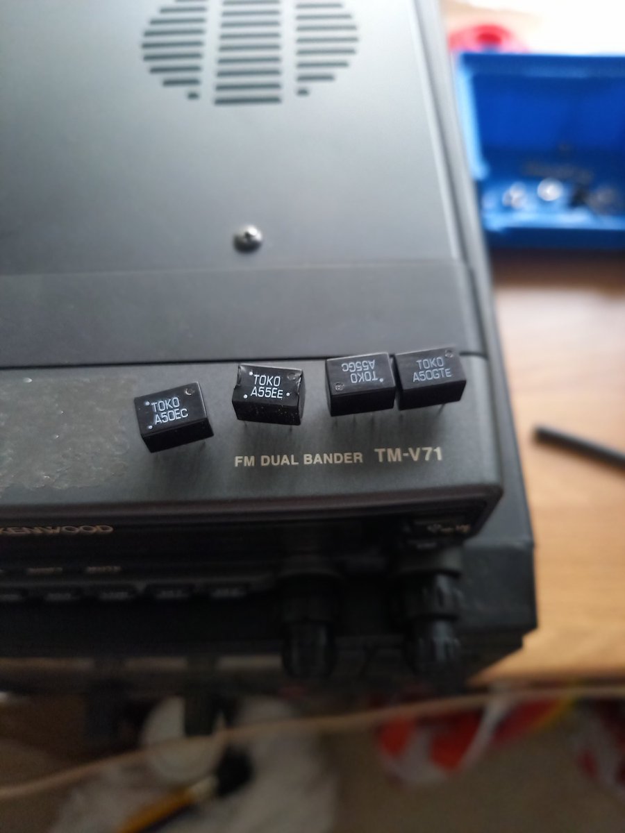 M0GIW's tweet photo. #Kenwood #TMV71 filters renewed and now the RX is back to spec. Remote head mount 3d printed tnx to #M0HOM will now be a general purpose V/U at #FinningleyARS https://t.co/94qsyTra5V